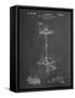 PP106-Chalkboard Hi Hat Cymbal Stand and Pedal Patent Poster-Cole Borders-Framed Stretched Canvas