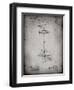 PP106-Faded Grey Hi Hat Cymbal Stand and Pedal Patent Poster-Cole Borders-Framed Giclee Print