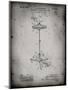 PP106-Faded Grey Hi Hat Cymbal Stand and Pedal Patent Poster-Cole Borders-Mounted Giclee Print