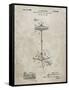PP106-Sandstone Hi Hat Cymbal Stand and Pedal Patent Poster-Cole Borders-Framed Stretched Canvas