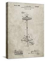 PP106-Sandstone Hi Hat Cymbal Stand and Pedal Patent Poster-Cole Borders-Stretched Canvas