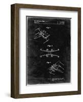 PP1060-Black Grunge Star Wars X Wing Starfighter Star Wars Poster-Cole Borders-Framed Giclee Print