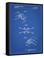 PP1060-Blueprint Star Wars X Wing Starfighter Star Wars Poster-Cole Borders-Framed Stretched Canvas