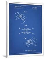 PP1060-Blueprint Star Wars X Wing Starfighter Star Wars Poster-Cole Borders-Framed Premium Giclee Print