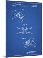 PP1060-Blueprint Star Wars X Wing Starfighter Star Wars Poster-Cole Borders-Mounted Premium Giclee Print