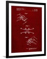 PP1060-Burgundy Star Wars X Wing Starfighter Star Wars Poster-Cole Borders-Framed Premium Giclee Print