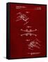 PP1060-Burgundy Star Wars X Wing Starfighter Star Wars Poster-Cole Borders-Framed Stretched Canvas