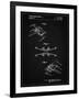 PP1060-Vintage Black Star Wars X Wing Starfighter Star Wars Poster-Cole Borders-Framed Giclee Print