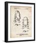 PP1063-Vintage Parchment Starwars r2d2 Patent Art-Cole Borders-Framed Giclee Print