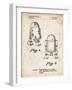 PP1063-Vintage Parchment Starwars r2d2 Patent Art-Cole Borders-Framed Giclee Print