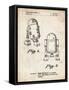 PP1063-Vintage Parchment Starwars r2d2 Patent Art-Cole Borders-Framed Stretched Canvas