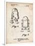 PP1063-Vintage Parchment Starwars r2d2 Patent Art-Cole Borders-Framed Premium Giclee Print