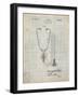 PP1066-Antique Grid Parchment Stethoscope Patent Poster-Cole Borders-Framed Giclee Print