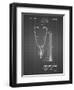 PP1066-Black Grid Stethoscope Patent Poster-Cole Borders-Framed Giclee Print