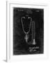 PP1066-Black Grunge Stethoscope Patent Poster-Cole Borders-Framed Giclee Print