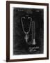 PP1066-Black Grunge Stethoscope Patent Poster-Cole Borders-Framed Giclee Print