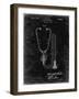 PP1066-Black Grunge Stethoscope Patent Poster-Cole Borders-Framed Giclee Print