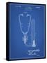 PP1066-Blueprint Stethoscope Patent Poster-Cole Borders-Framed Stretched Canvas