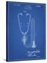 PP1066-Blueprint Stethoscope Patent Poster-Cole Borders-Stretched Canvas