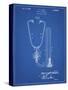 PP1066-Blueprint Stethoscope Patent Poster-Cole Borders-Stretched Canvas