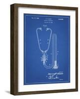 PP1066-Blueprint Stethoscope Patent Poster-Cole Borders-Framed Giclee Print