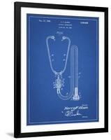 PP1066-Blueprint Stethoscope Patent Poster-Cole Borders-Framed Giclee Print