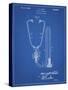 PP1066-Blueprint Stethoscope Patent Poster-Cole Borders-Stretched Canvas