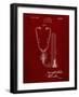 PP1066-Burgundy Stethoscope Patent Poster-Cole Borders-Framed Giclee Print