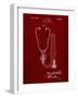 PP1066-Burgundy Stethoscope Patent Poster-Cole Borders-Framed Giclee Print