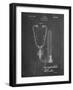 PP1066-Chalkboard Stethoscope Patent Poster-Cole Borders-Framed Giclee Print