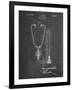 PP1066-Chalkboard Stethoscope Patent Poster-Cole Borders-Framed Giclee Print