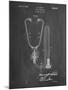 PP1066-Chalkboard Stethoscope Patent Poster-Cole Borders-Mounted Giclee Print