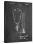 PP1066-Chalkboard Stethoscope Patent Poster-Cole Borders-Stretched Canvas