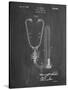 PP1066-Chalkboard Stethoscope Patent Poster-Cole Borders-Stretched Canvas