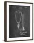 PP1066-Chalkboard Stethoscope Patent Poster-Cole Borders-Framed Giclee Print