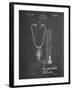 PP1066-Chalkboard Stethoscope Patent Poster-Cole Borders-Framed Giclee Print