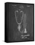 PP1066-Chalkboard Stethoscope Patent Poster-Cole Borders-Framed Stretched Canvas