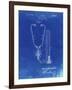 PP1066-Faded Blueprint Stethoscope Patent Poster-Cole Borders-Framed Giclee Print