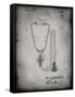 PP1066-Faded Grey Stethoscope Patent Poster-Cole Borders-Framed Stretched Canvas