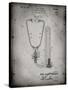 PP1066-Faded Grey Stethoscope Patent Poster-Cole Borders-Stretched Canvas