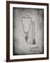 PP1066-Faded Grey Stethoscope Patent Poster-Cole Borders-Framed Giclee Print