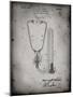 PP1066-Faded Grey Stethoscope Patent Poster-Cole Borders-Mounted Giclee Print