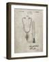 PP1066-Sandstone Stethoscope Patent Poster-Cole Borders-Framed Giclee Print