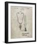 PP1066-Sandstone Stethoscope Patent Poster-Cole Borders-Framed Giclee Print