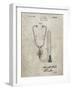 PP1066-Sandstone Stethoscope Patent Poster-Cole Borders-Framed Giclee Print