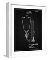 PP1066-Vintage Black Stethoscope Patent Poster-Cole Borders-Framed Giclee Print