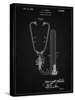 PP1066-Vintage Black Stethoscope Patent Poster-Cole Borders-Stretched Canvas