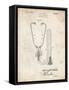 PP1066-Vintage Parchment Stethoscope Patent Poster-Cole Borders-Framed Stretched Canvas