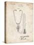 PP1066-Vintage Parchment Stethoscope Patent Poster-Cole Borders-Stretched Canvas