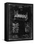 PP1068-Black Grunge Strait Jacket Patent Poster-Cole Borders-Framed Stretched Canvas